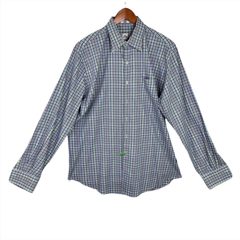 PETER MILLAR Mens Sz LG, Shirt Long Sleeve Corpcore, Business wear Checkered